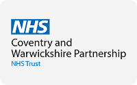 NHS logo above the text Coventry and Warwickshire Partnership NHS Trust.
